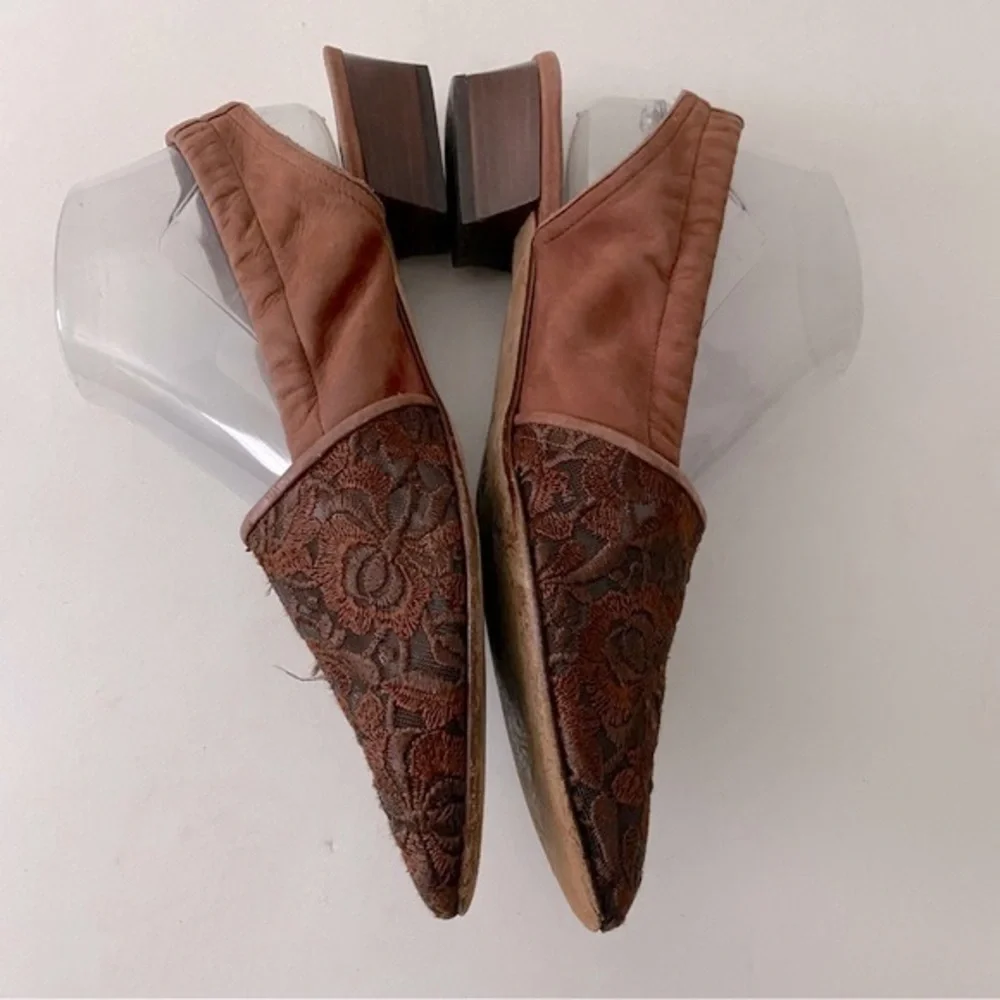 Vergelio, Low Heel, Tapestry Suede Sling-Back Shoe